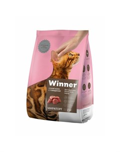 Мираторг Adult Cat полнорационный сухой корм для кошек всех пород с говядиной 2 кг Winner