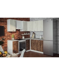 Модульная кухня Виола НЕО ЛДСП 1 4м 1 6м угол универсальный Мк стиль