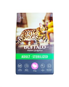Корм для кошек Sterilized индейка сух 10кг Mr.buffalo