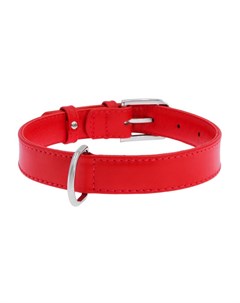 Ошейник для собак Waudog Glamour без украшений ширина 35мм длина 46 60см красный Collar