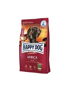 Корм для собак Sensible Africa монобелков с кормов неперенос страус картофель сух 2 8кг Happy dog