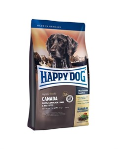 Корм для собак Канада лосось кролик ягненок сух 12 5кг Happy dog