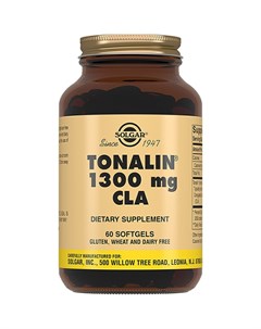 Тоналин 1250 1300 мг КЛК 60 капсул Витамины Solgar