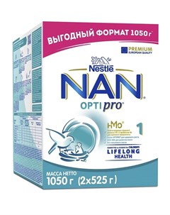 1 Optipro Сухая молочная смесь для роста иммунитета и развития мозга 2х525гр Nan