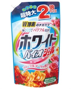 Жидкий гель для стирки с отбеливающим и смягчающим эффектом с цветочным ароматом Nihon detergent