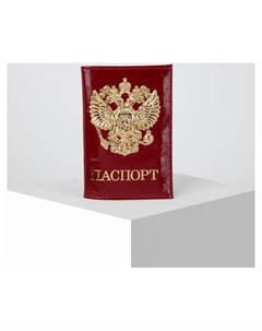 Обложка для паспорта цвет бордовый Герб Nnb