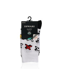 Мужские носки Happy Крестики Белый р 25 Diwari