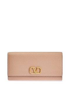 Элегантный кошелек из текстурированной кожи с декором VLogo Valentino garavani