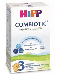 Сухая частично адаптированная молочная смесь Combiotic 3 300гр Hipp