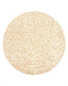 Салфетка сервировочная Дерево золото 38 см ПВХ Niklen