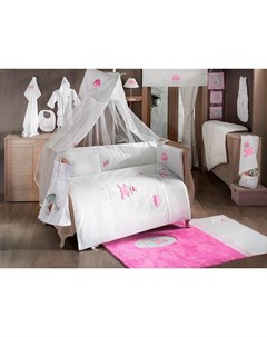 Комплект постельного белья Teddy Boo 3 предмета розовый Kidboo