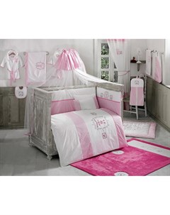 Комплект постельного белья Rabbitto 3 предмета розовый Kidboo