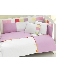 Комплект постельного белья Loony 3 предмета розовый Kidboo