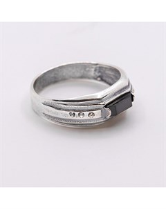 Кольцо покрытое серебром с ювелирным стеклом PRECIOSA и фианитами Shine&beauty