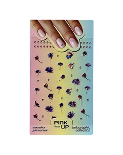 Наклейки для ногтей DECOR HOLOGRAPHY переводные тон 756 Pink up