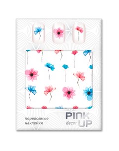 Наклейки для ногтей переводные DECOR FLOWERS тон 593 Pink up
