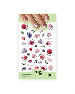 Наклейки для ногтей DECOR 3D переводные тон 771 Pink up