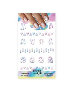 Наклейки для ногтей DECOR HOLOGRAPHY переводные тон 647 Pink up