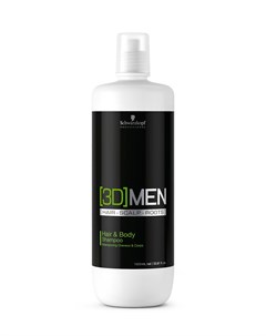 Шампунь для волос и тела Hair Body Shampoo 1000 мл 3D MEN Schwarzkopf professional