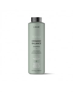 Бессульфатный увлажняющий шампунь для всех типов волос Organic balance shampoo 1000 мл Teknia Lakme