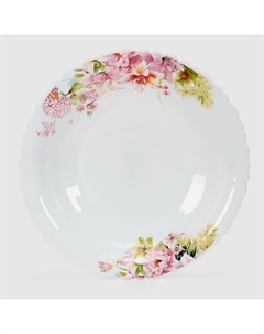 Тарелка суповая Pink Helen волна 22 5 см Golden opal