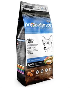 Сухой корм для собак Adult Light 15 кг Probalance