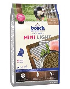 Сухой корм для собак Mini Light 2 5 кг Bosch