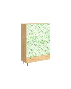 Шкаф frida зеленый 135x197x60 см Ogogo