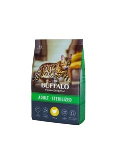 STERILIZED Сухой корм для кошек курица 400 гр Mr.buffalo