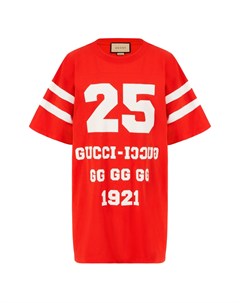 Красная футболка оверсайз Gucci