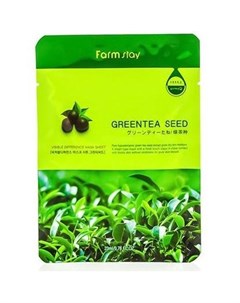Тканевая маска с натуральным экстрактом семян зеленого чая FarmStay Farmstay (корея)