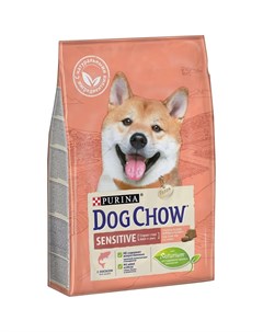 Сухой корм для взрослых собак с чувствительным пищеварением с лососем 2 5кг Dog chow