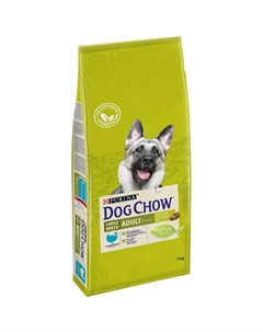 Сухой корм для взрослых собак крупных пород с индейкой 14кг Dog chow