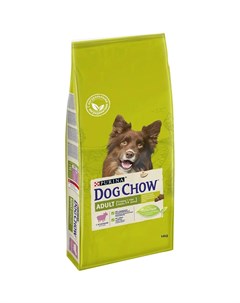Сухой корм для взрослых собак с ягненком 14кг Dog chow