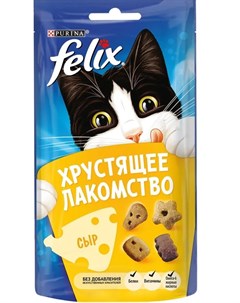 Хрустящее Лакомство для взрослых кошек с сыром 60гр Felix