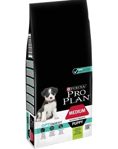 Сухой корм ProPlan для щенков средних пород с чувствительным пищеварением ягненок 12кг Purina pro plan