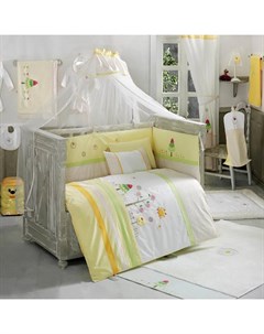 Комплект постельного белья Sunny Day 6 предметов желтый Kidboo