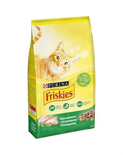 Сухой корм для взрослых кошек с кроликом и полезными овощами 2кг Friskies