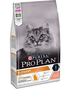 Сухой корм Purina Pro Plan Elegant для кошек для поддержания красоты шерсти и здоровья кожи с лососе Purina pro plan