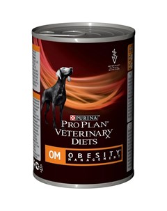 Влажный корм Pro Plan Veterinary diets OM для собак при ожирении 400гр Purina pro plan