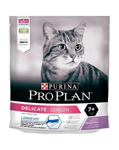 Сухой корм ProPlan Delicate Senior для взрослых кошек старше 7 лет с чувствительным пищеварением инд Purina pro plan