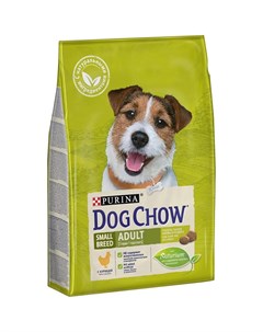 Сухой корм для взрослых собак мелких пород с курицей 2 5кг Dog chow