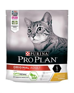 Сухой корм ProPlan для взрослых кошек от 1 года курица 400гр Purina pro plan