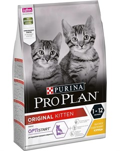 Сухой корм Pro Plan для котят от 1 до 12 месяцев курица 3кг Purina pro plan