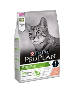 Сухой корм ProPlan для стерилизованных кошек и кастрированных котов лосось 3кг Purina pro plan