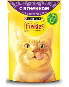 Влажный корм для кошек ягненок в подливе 85гр Friskies