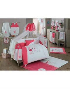Комплект постельного белья Elephant 4 предмета розовый Kidboo