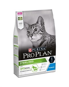 Сухой корм ProPlan для стерилизованных кошек и кастрированных котов кролик 3кг Purina pro plan