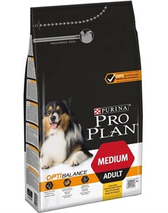 Сухой корм Purina Pro Plan для взрослых собак средних пород курица 1 5кг Purina pro plan