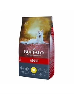 ADULT M L Сухой корм для собак средних и крупных пород курица 14 кг Mr.buffalo